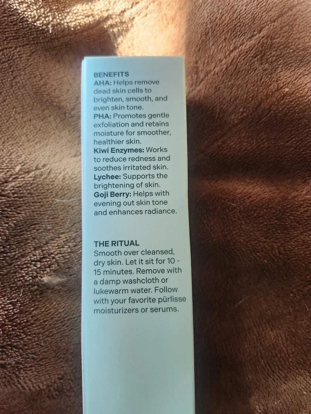 NEW Purlisse AHA + PHA Flash Facial Exfoliating Mask Full Size 1.7 Oz / 50 ML e